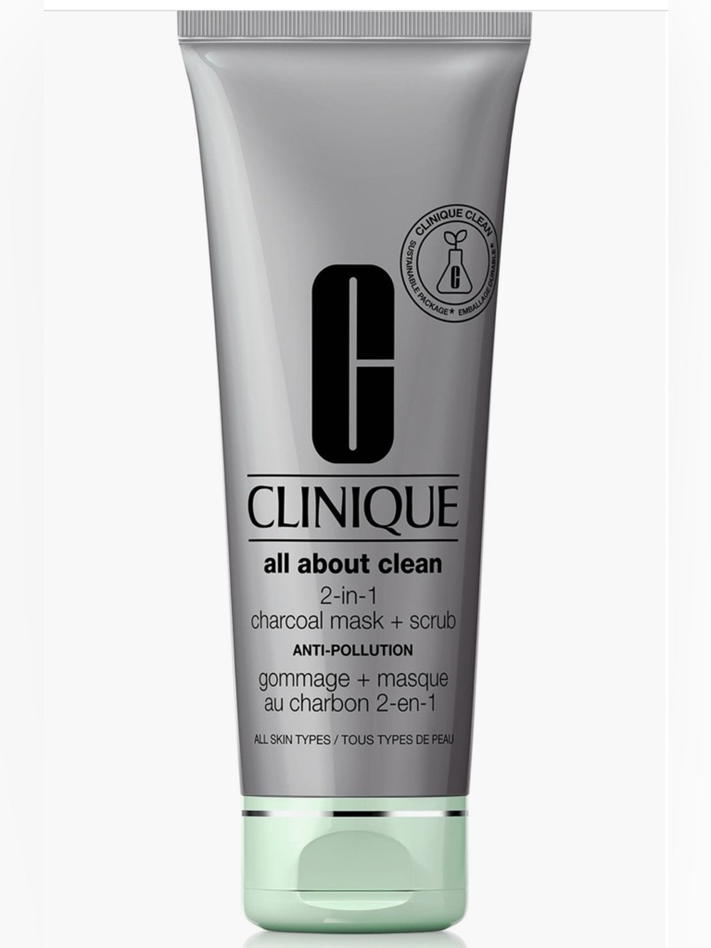 Clinique All About Clean 2-in-1 Charcoal Mask + Scrub BRAND NEW